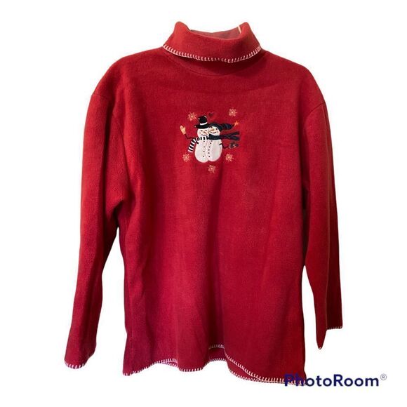 Vintage Cowl Neck Christmas Top - Picture 1 of 7